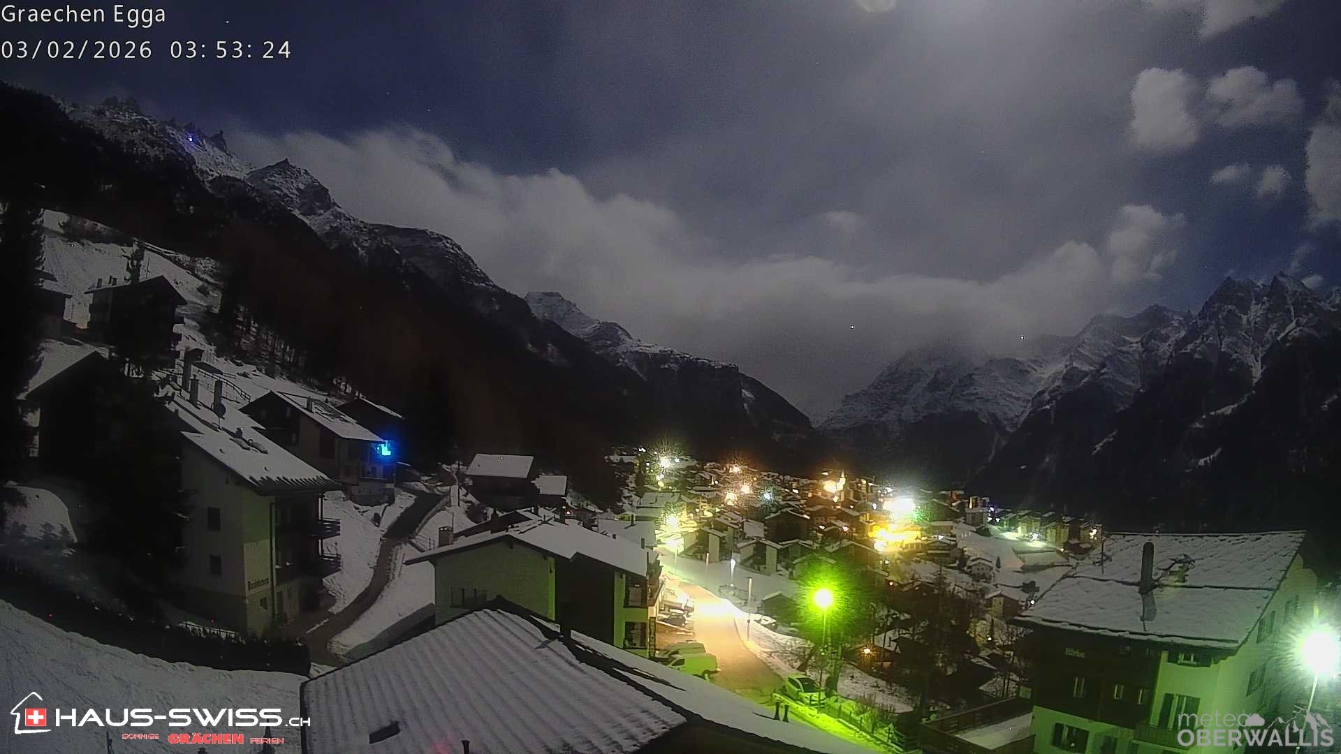 Archiv Foto Webcam Egga - Blick nach Grächen