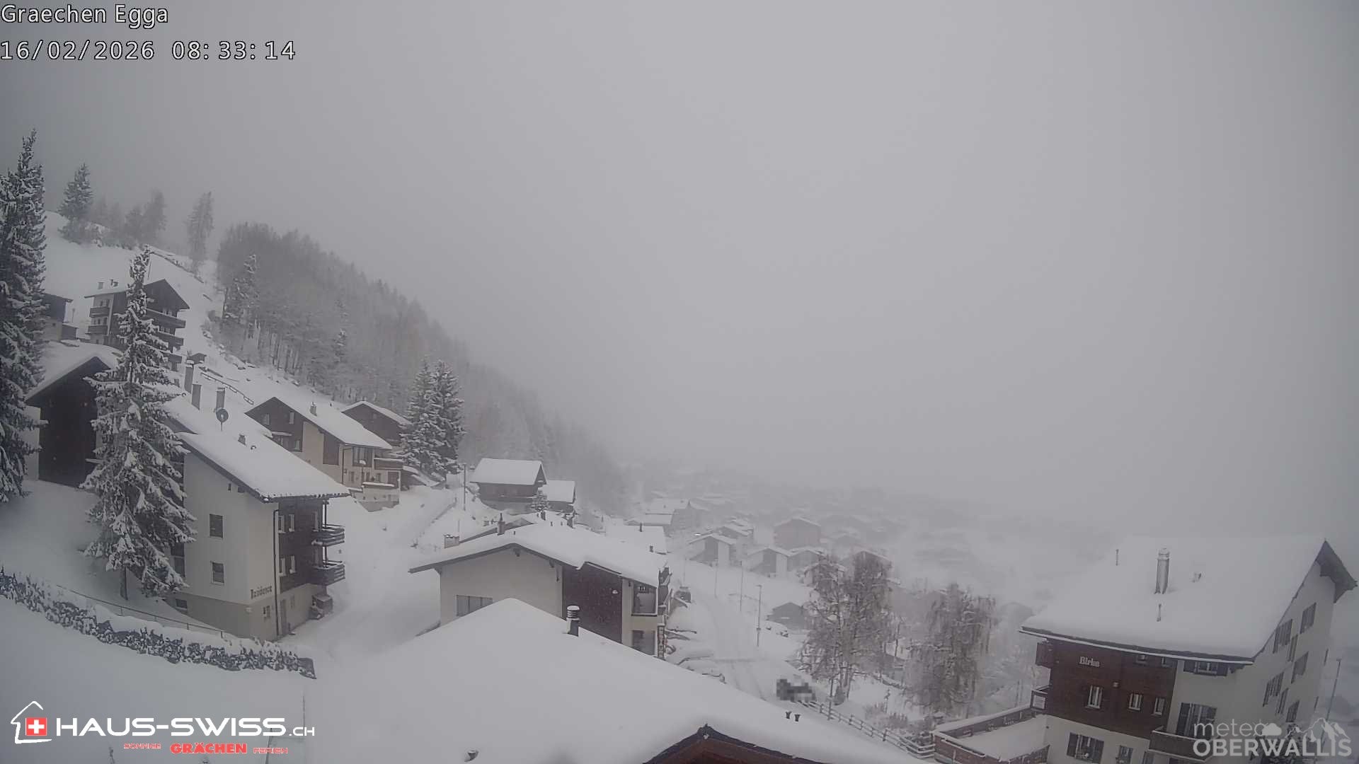 Archiv Foto Webcam Egga - Blick nach Grächen
