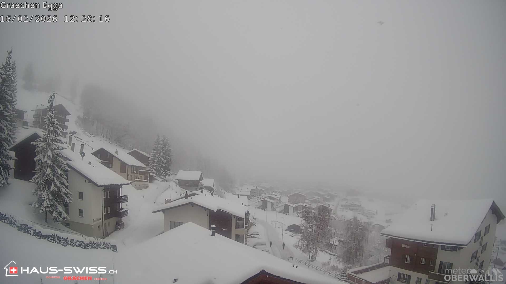 Archiv Foto Webcam Egga - Blick nach Grächen