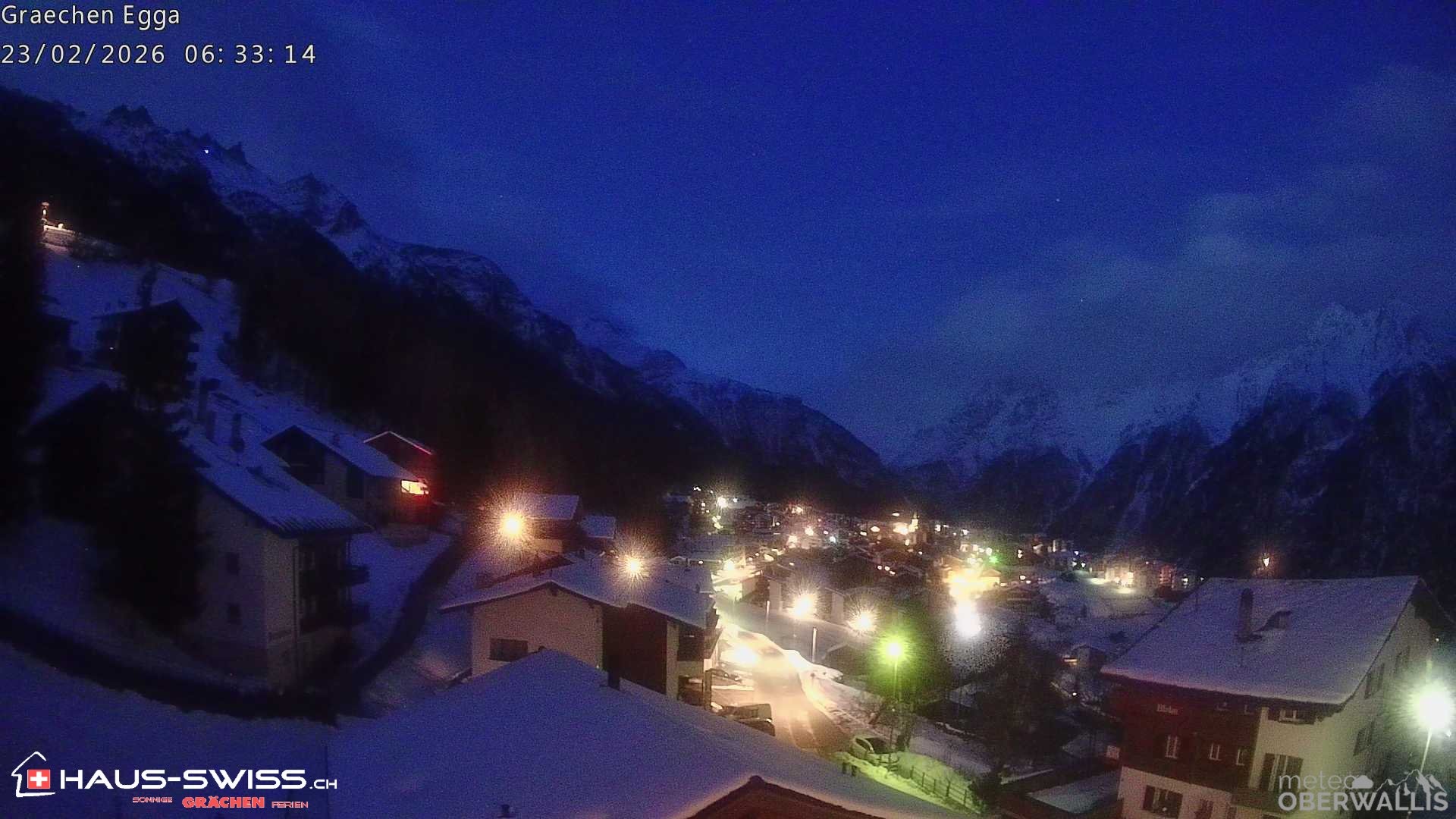 Archiv Foto Webcam Egga - Blick nach Grächen