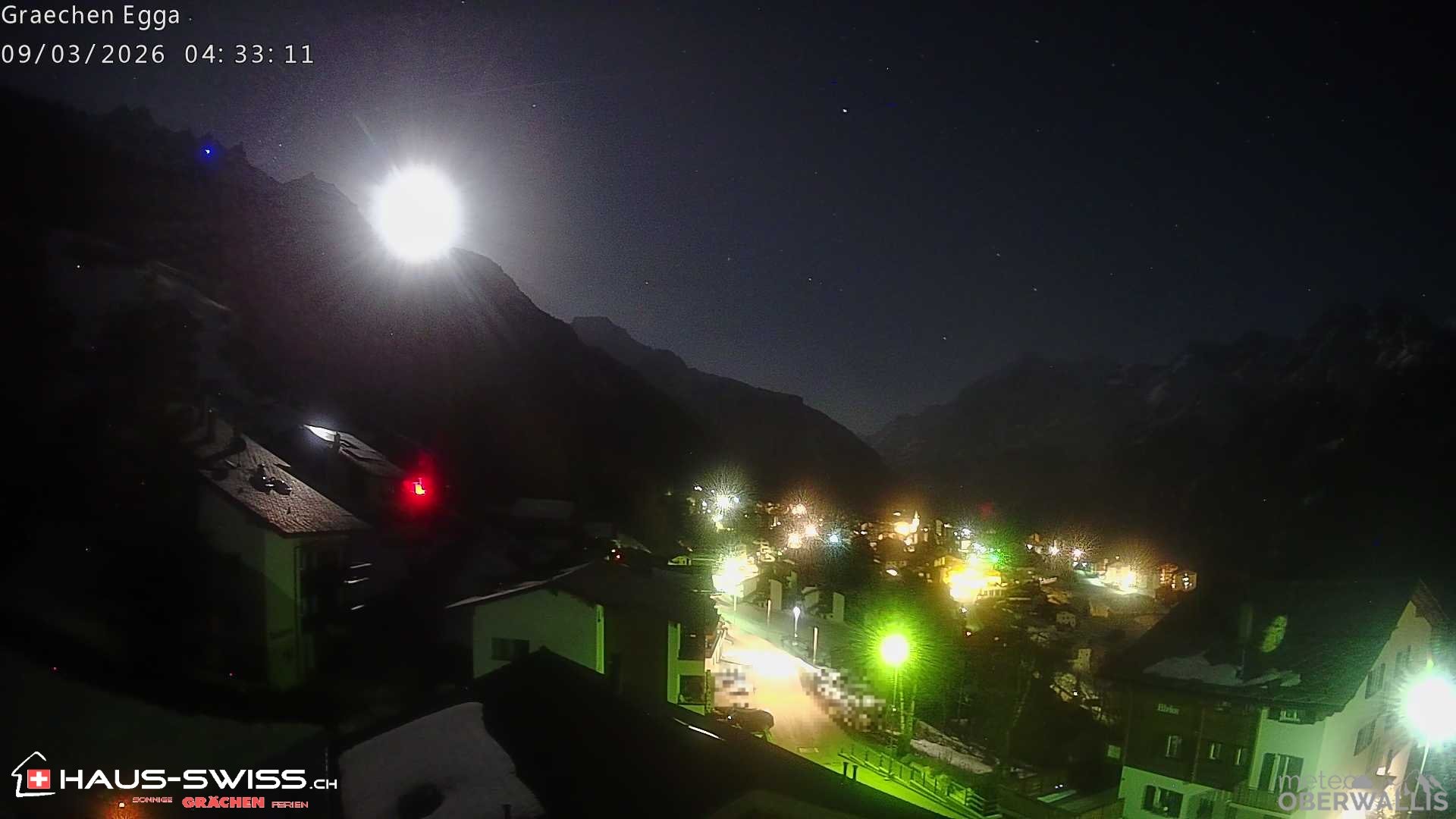 Archiv Foto Webcam Egga - Blick nach Grächen