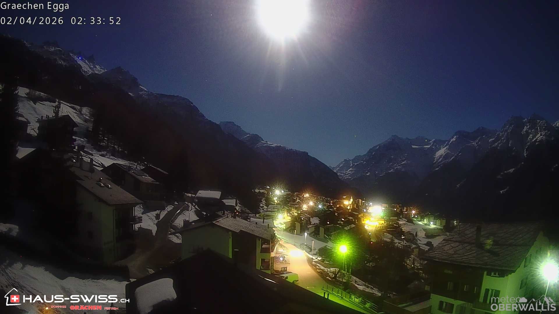 Archiv Foto Webcam Egga - Blick nach Grächen