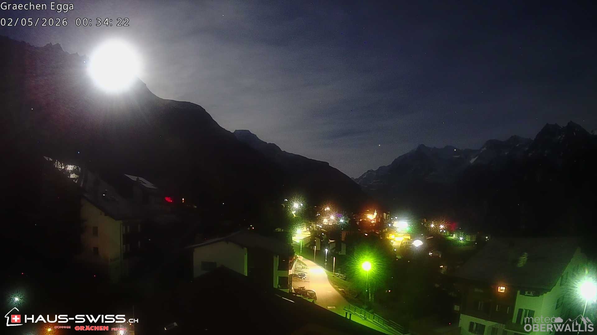 Archiv Foto Webcam Egga - Blick nach Grächen