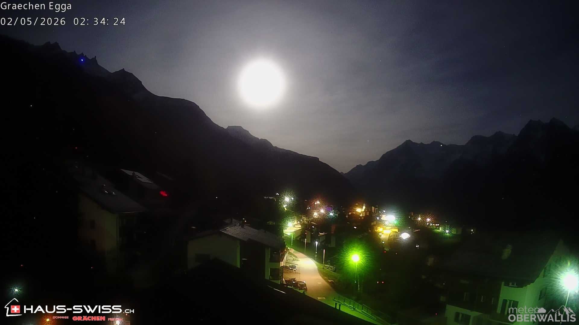 Archiv Foto Webcam Egga - Blick nach Grächen