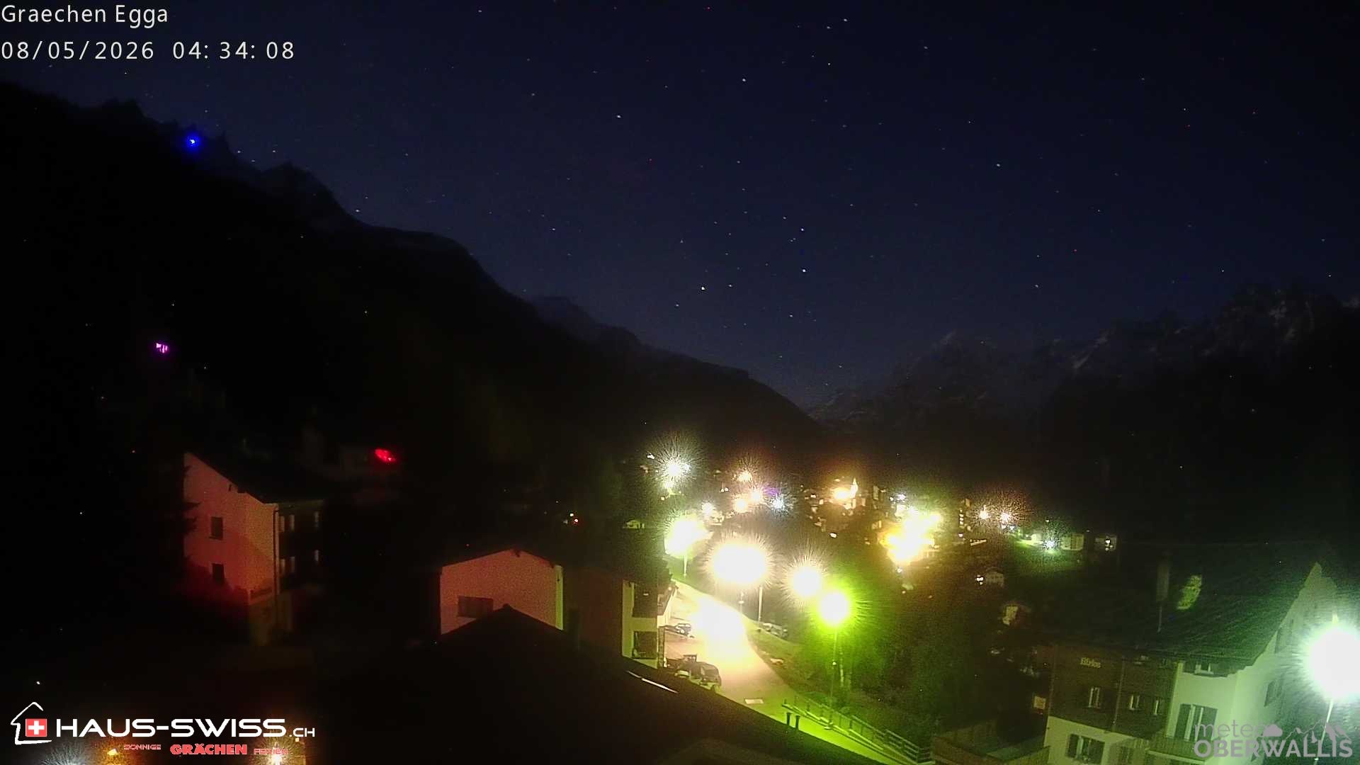 Archiv Foto Webcam Egga - Blick nach Grächen