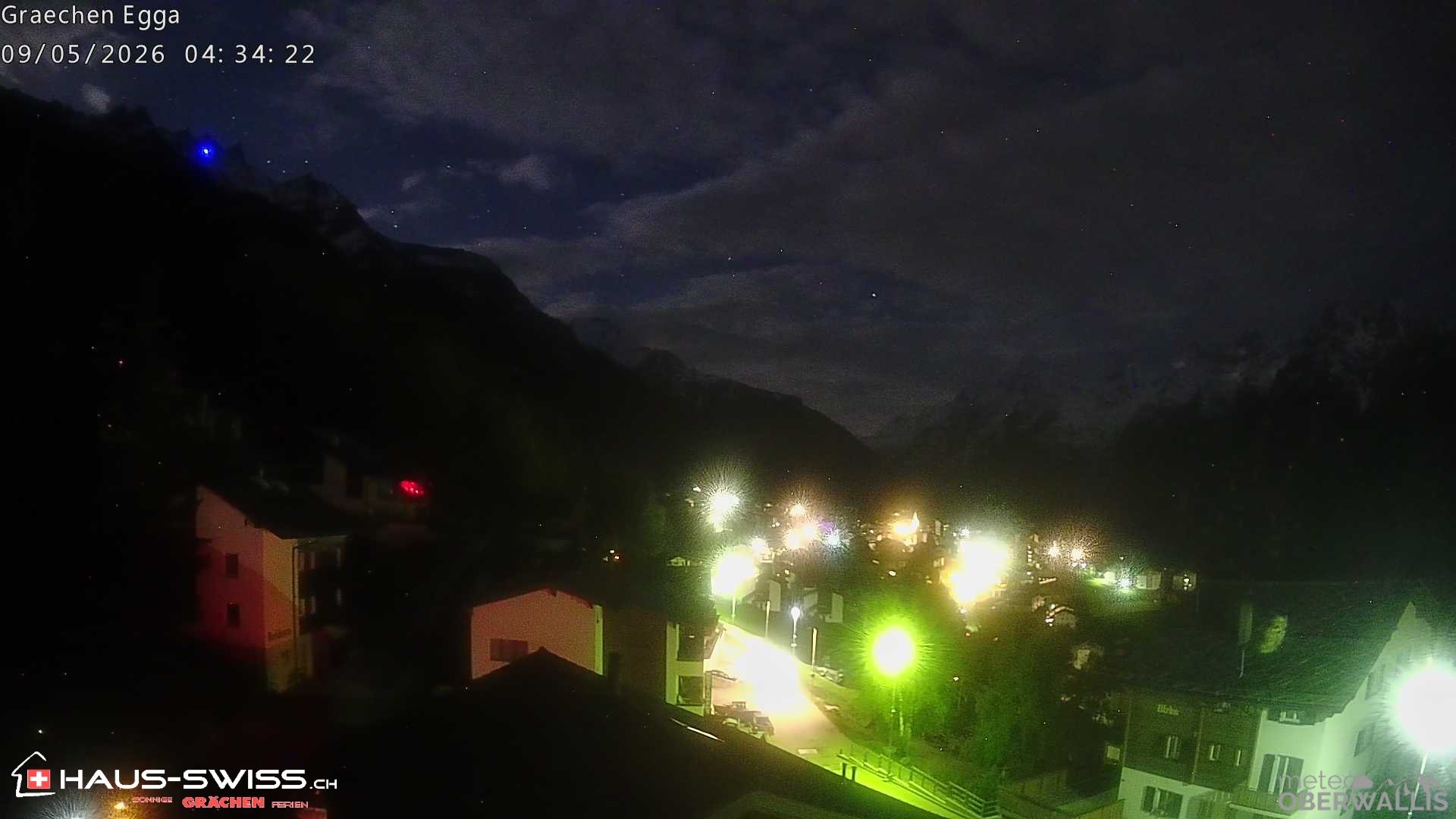 Archiv Foto Webcam Egga - Blick nach Grächen