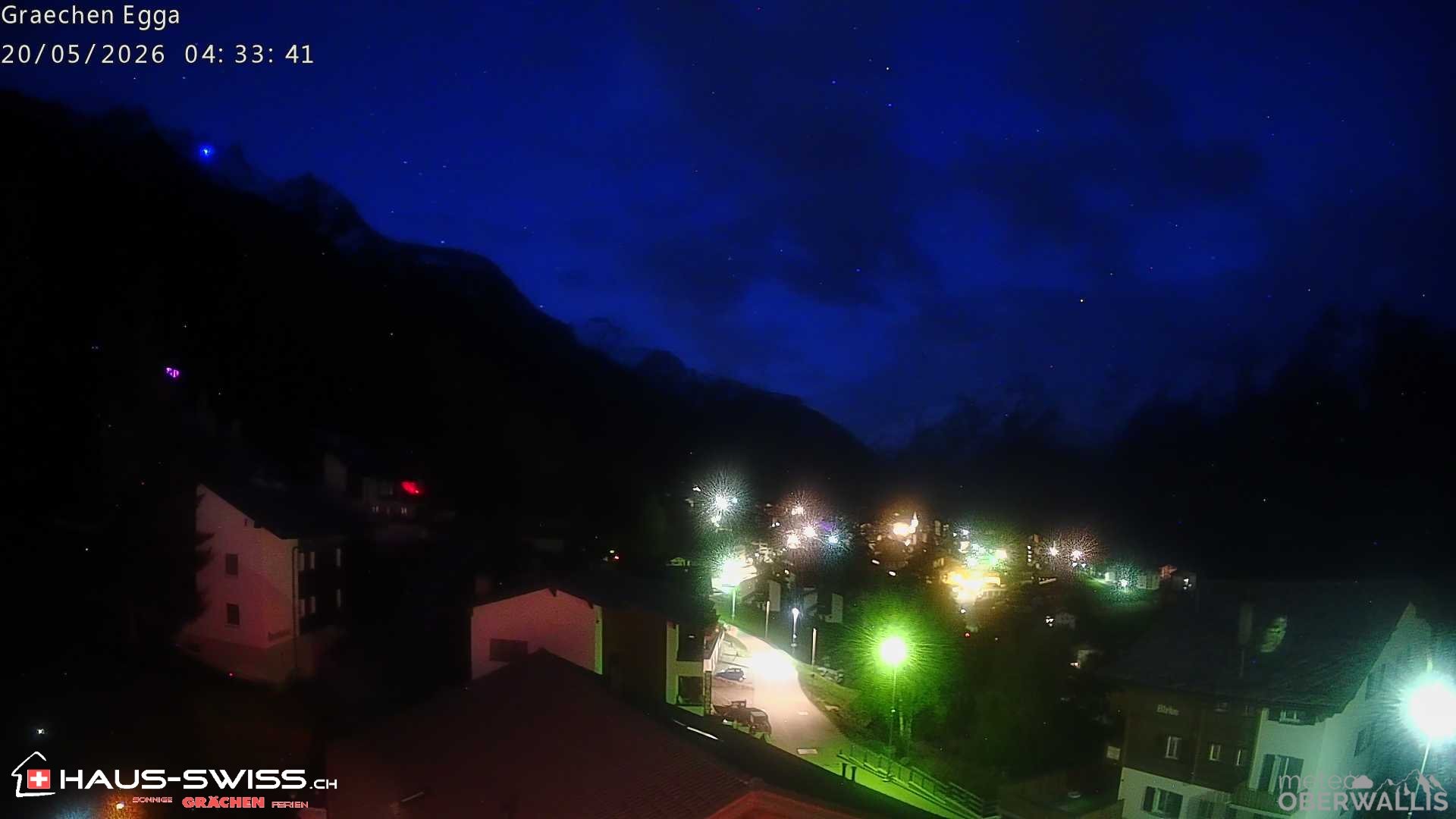 Archiv Foto Webcam Egga - Blick nach Grächen