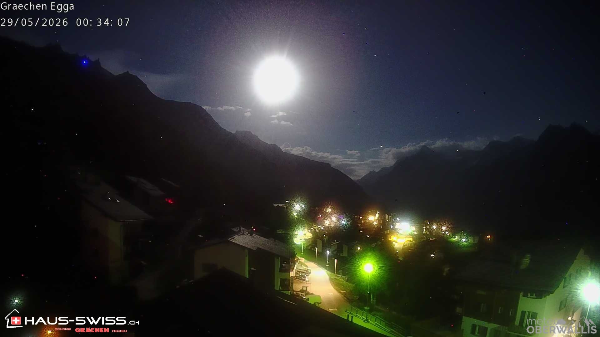Archiv Foto Webcam Egga - Blick nach Grächen