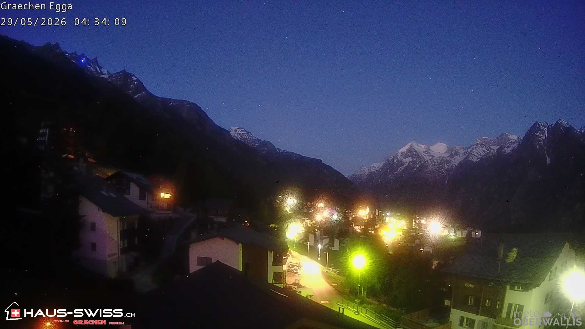 Archiv Foto Webcam Egga - Blick nach Grächen
