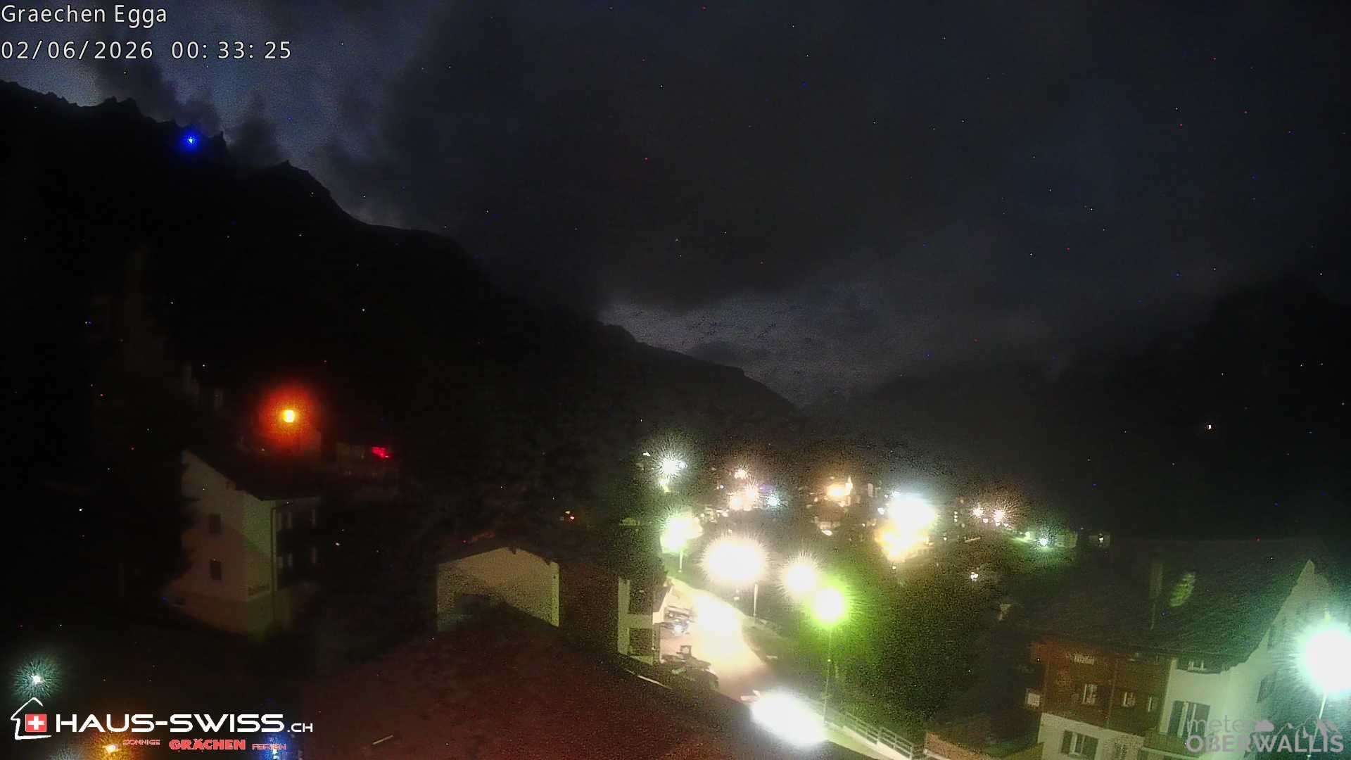 Archiv Foto Webcam Egga - Blick nach Grächen