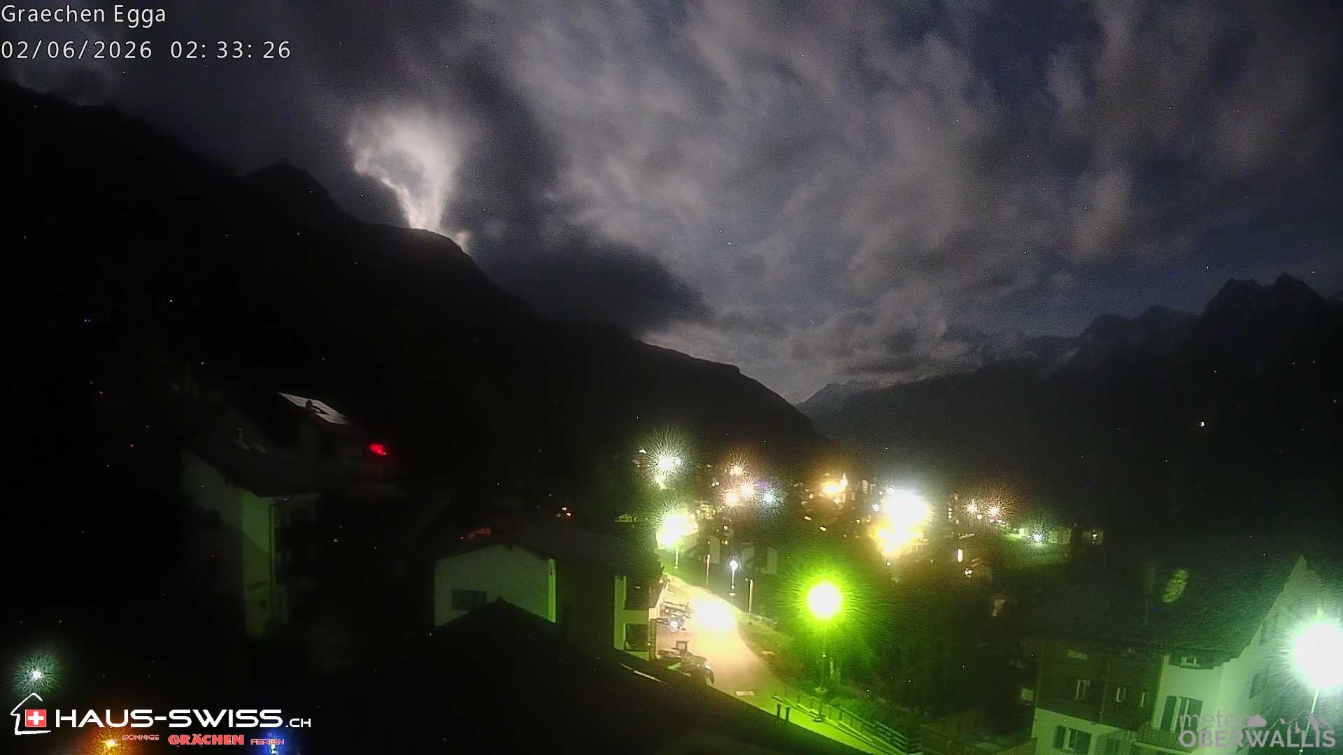 Archiv Foto Webcam Egga - Blick nach Grächen