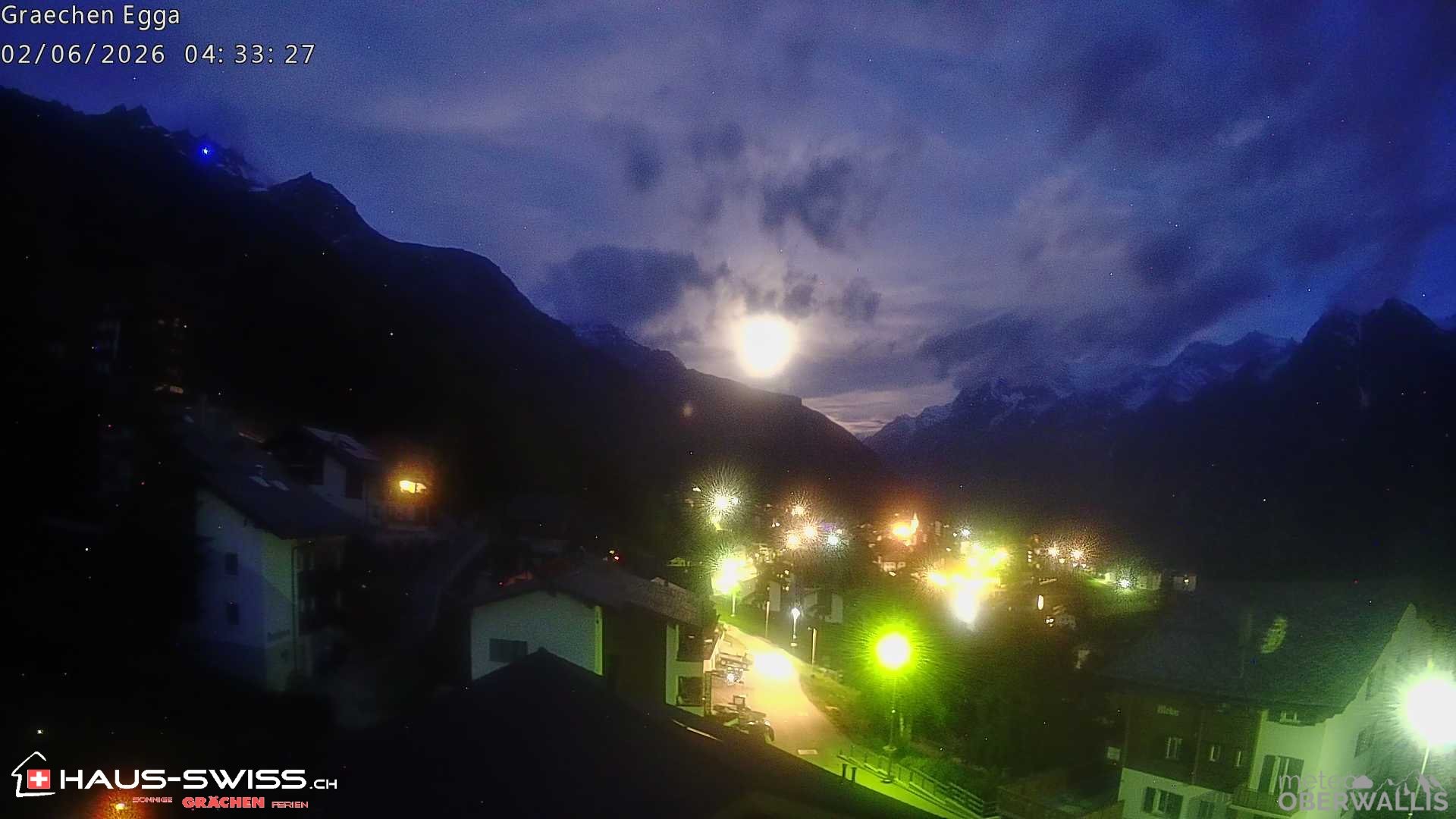 Archiv Foto Webcam Egga - Blick nach Grächen
