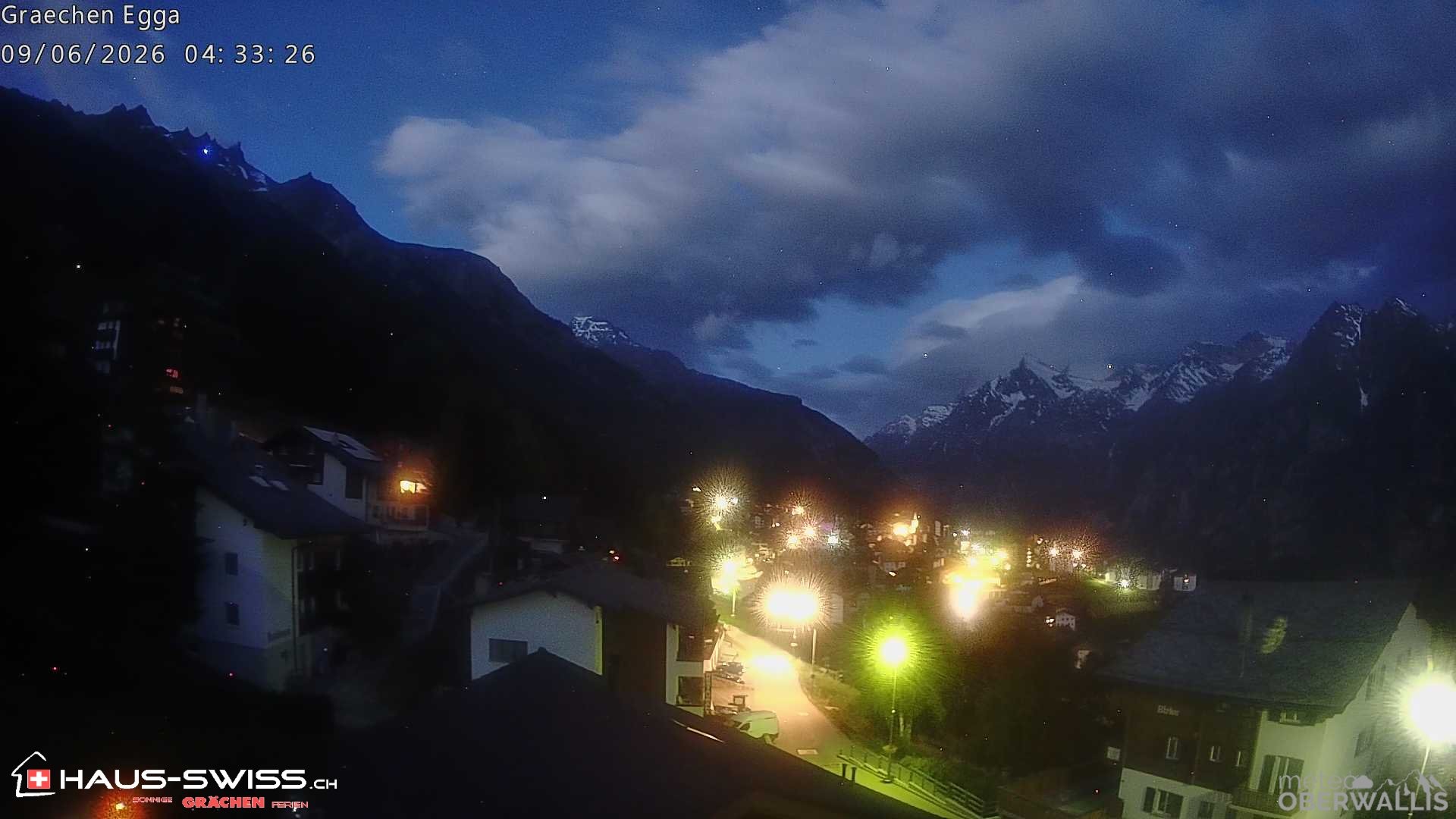 Archiv Foto Webcam Egga - Blick nach Grächen