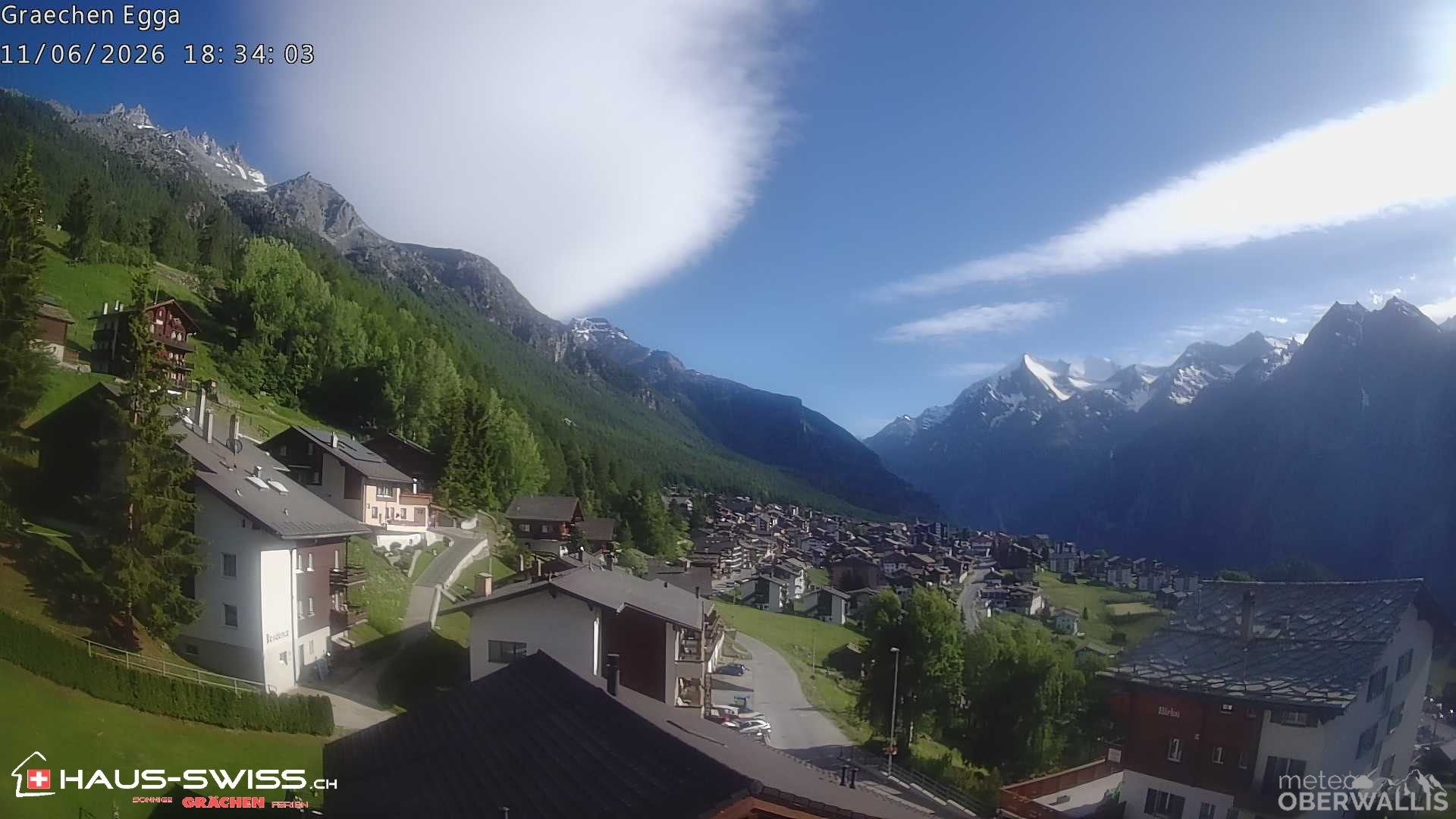 Archived image Webcam Egga - Grächen