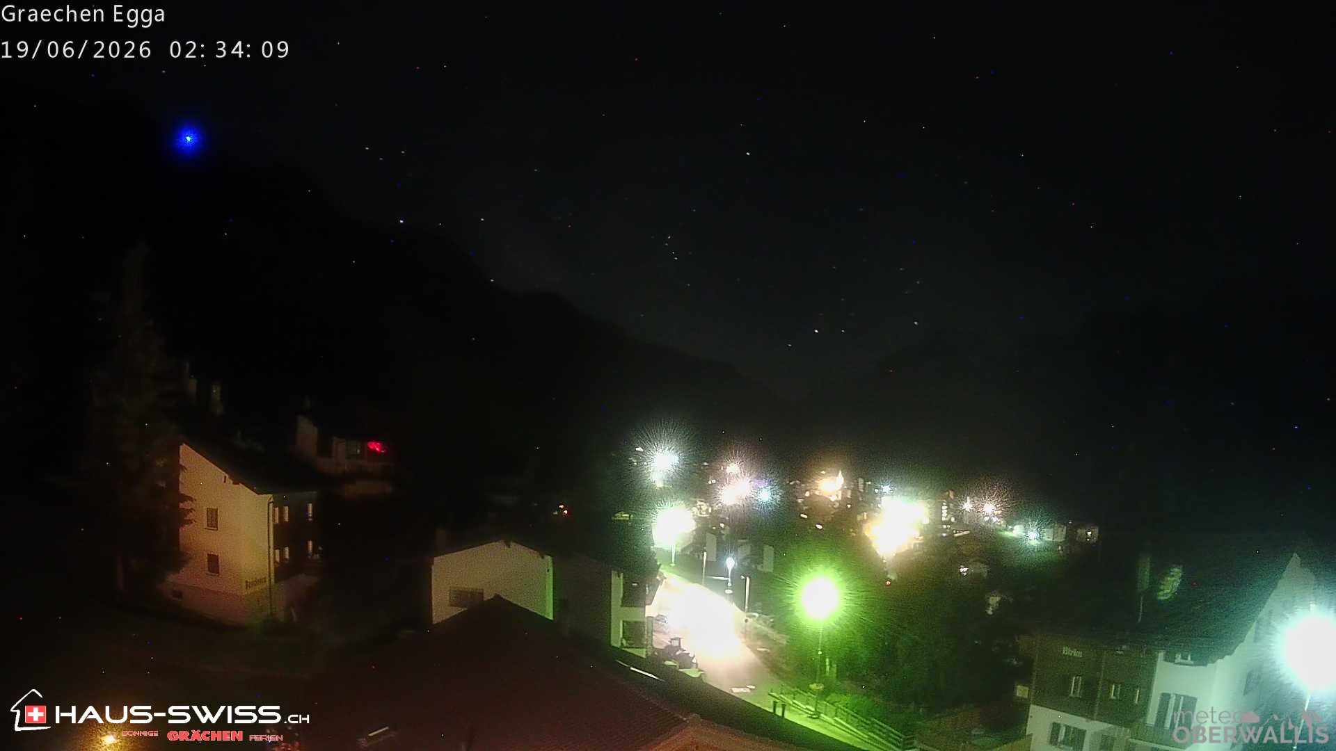 Archiv Foto Webcam Egga - Blick nach Grächen