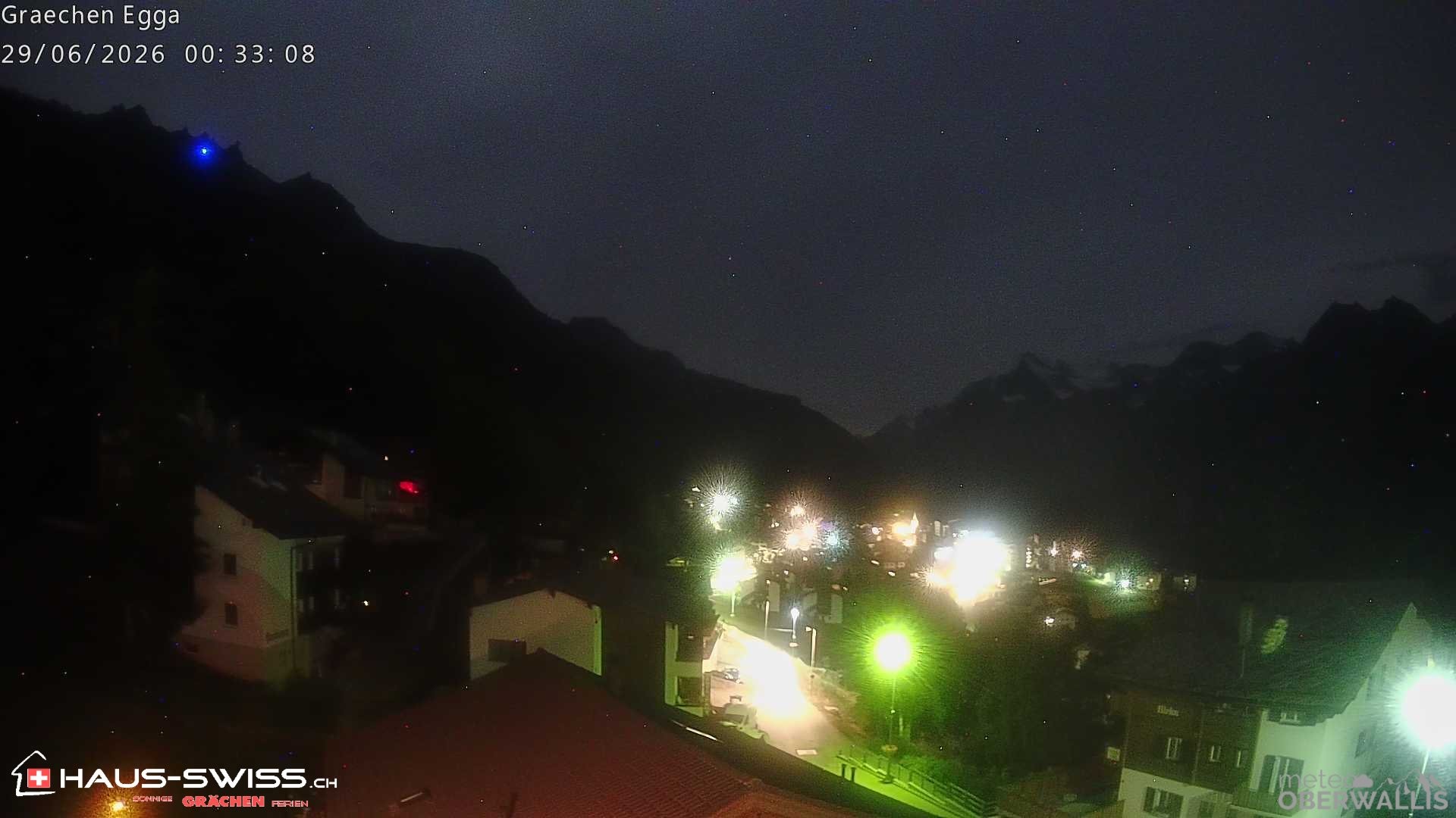 Archiv Foto Webcam Egga - Blick nach Grächen