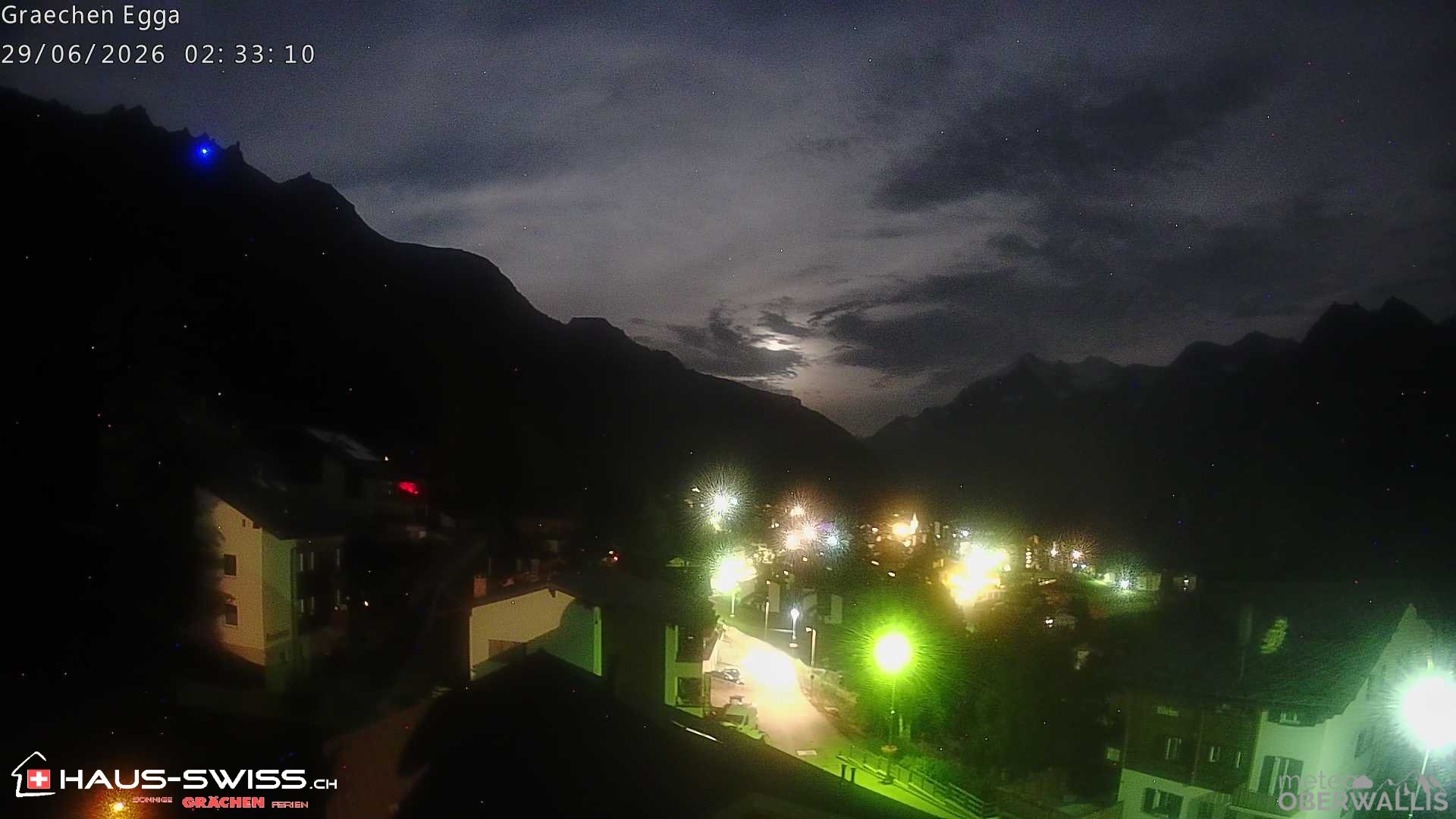 Archiv Foto Webcam Egga - Blick nach Grächen