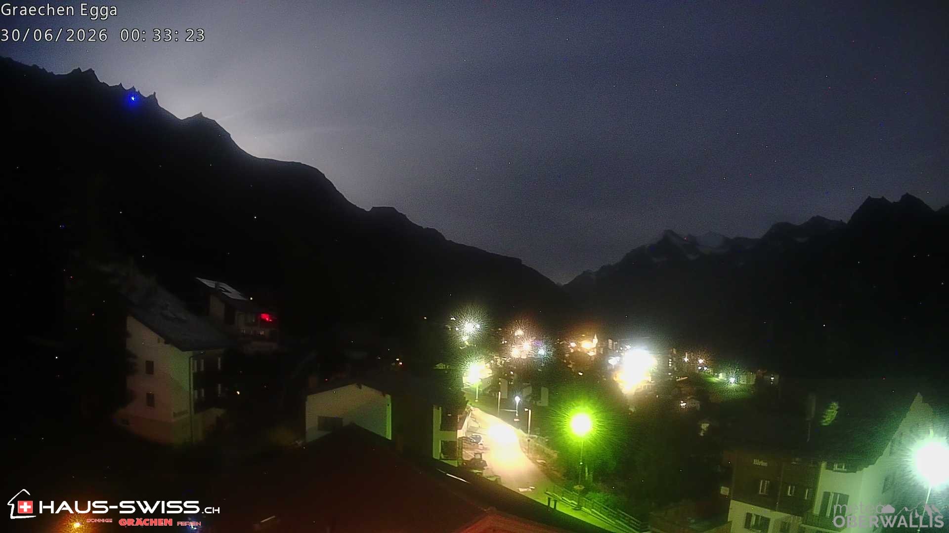 Archiv Foto Webcam Egga - Blick nach Grächen
