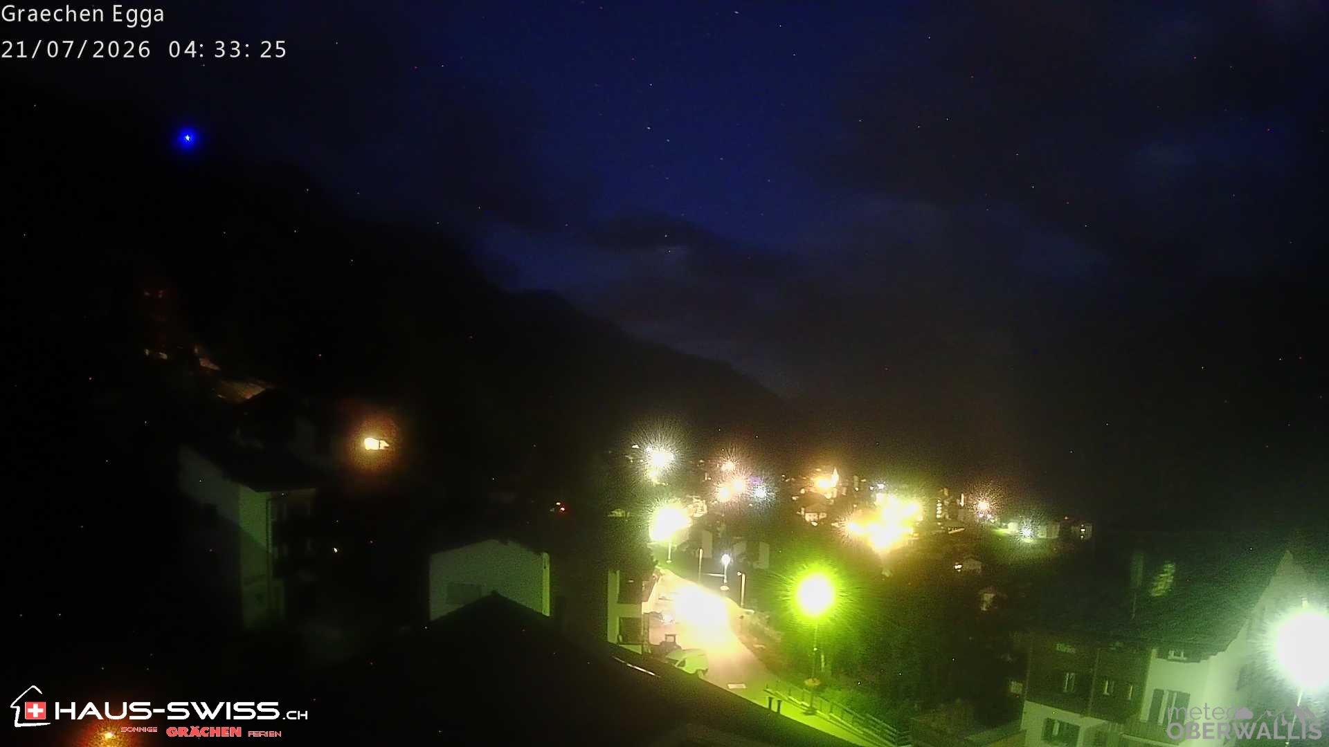Archiv Foto Webcam Egga - Blick nach Grächen