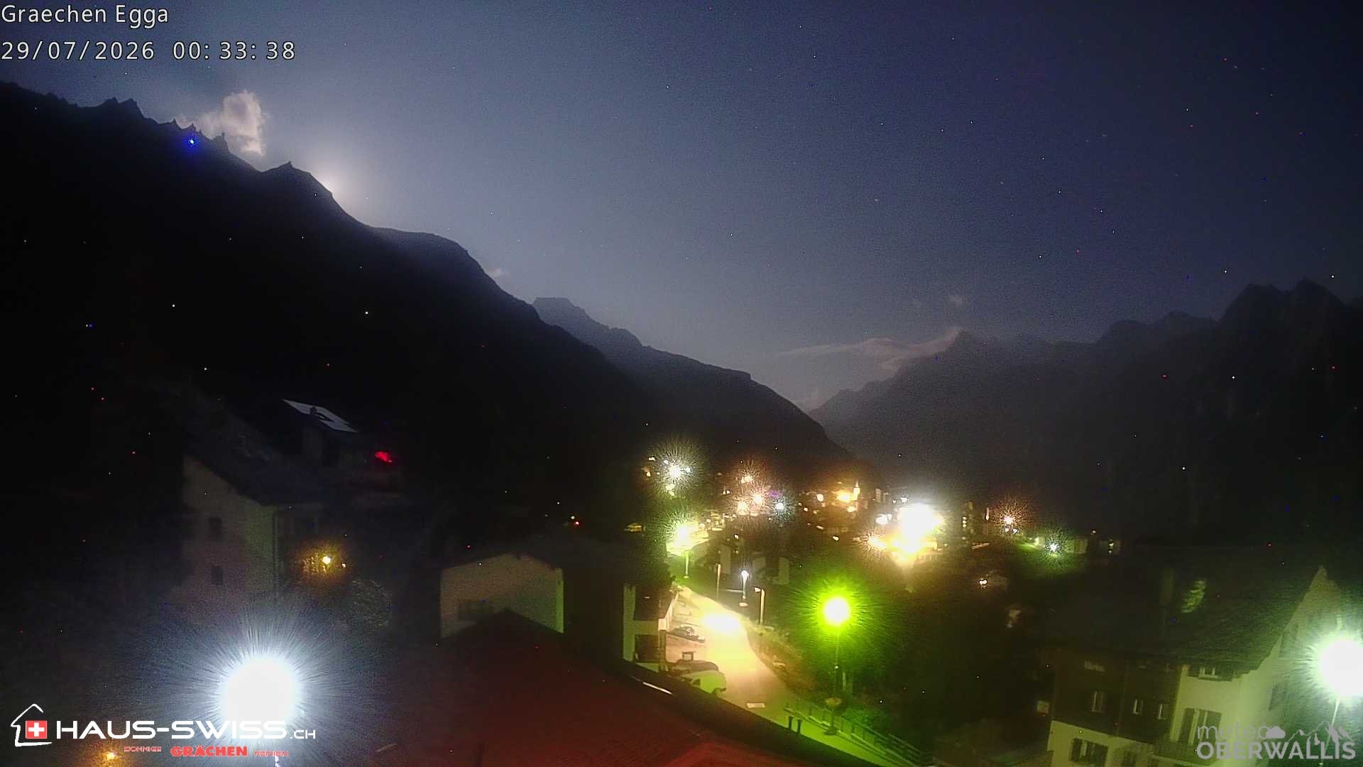 Archiv Foto Webcam Egga - Blick nach Grächen