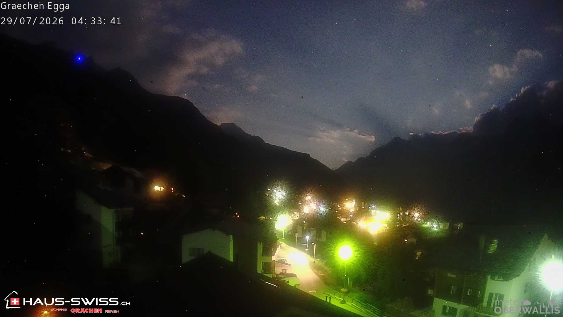Archiv Foto Webcam Egga - Blick nach Grächen