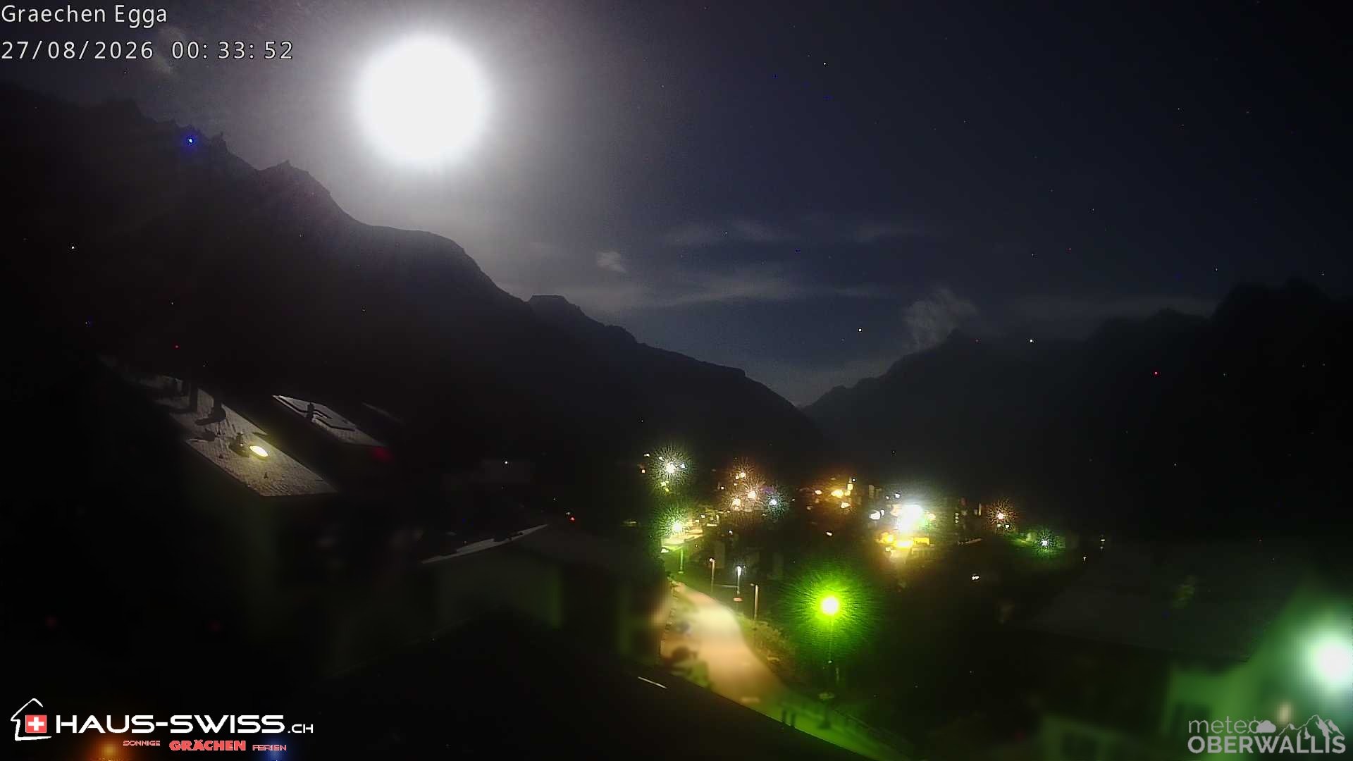 Archiv Foto Webcam Egga - Blick nach Grächen