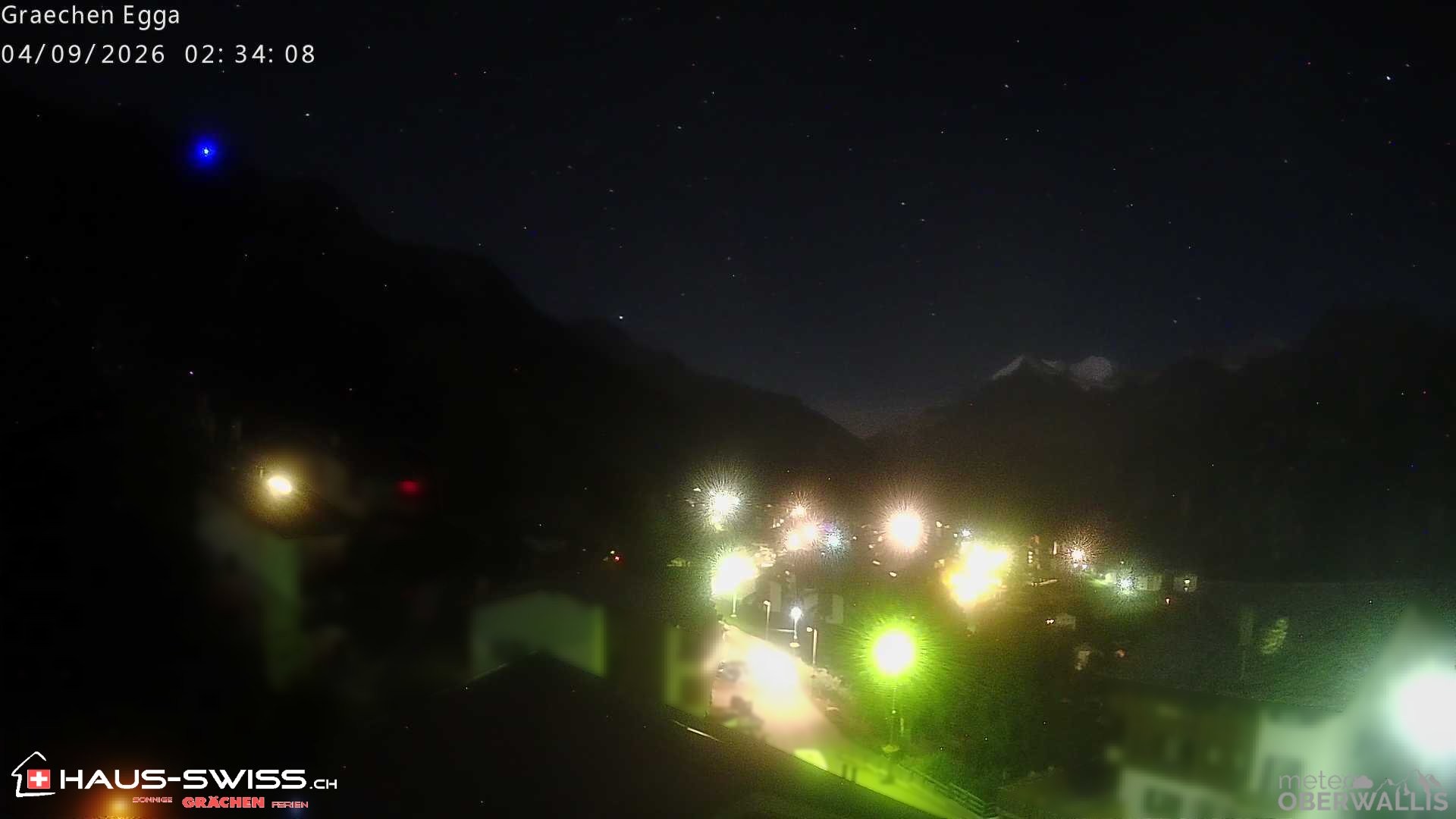 Archiv Foto Webcam Egga - Blick nach Grächen