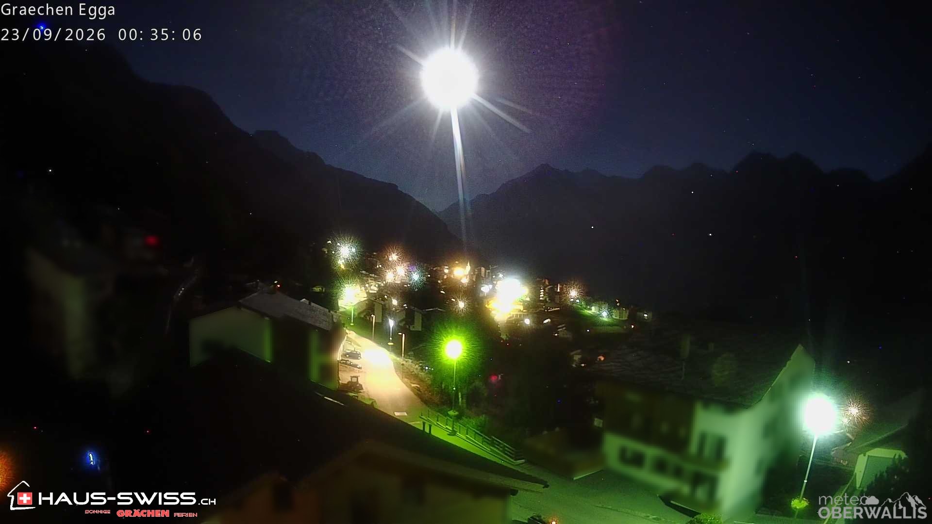 Archiv Foto Webcam Egga - Blick nach Grächen