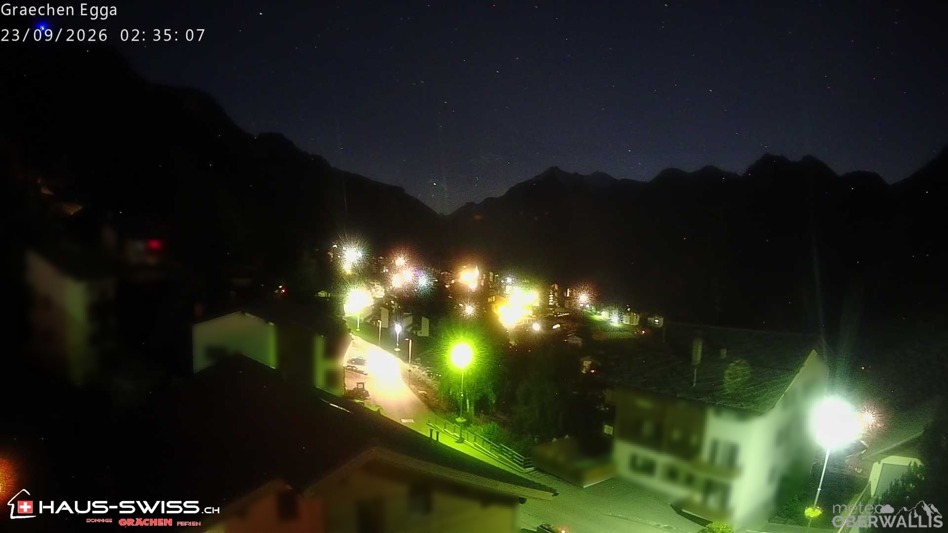 Archiv Foto Webcam Egga - Blick nach Grächen