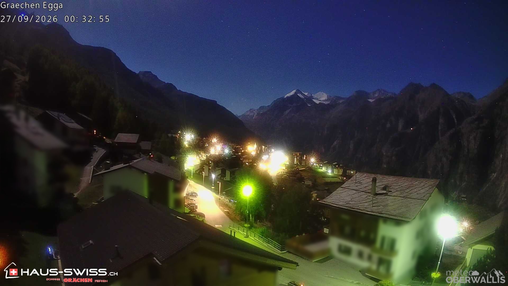 Archiv Foto Webcam Egga - Blick nach Grächen