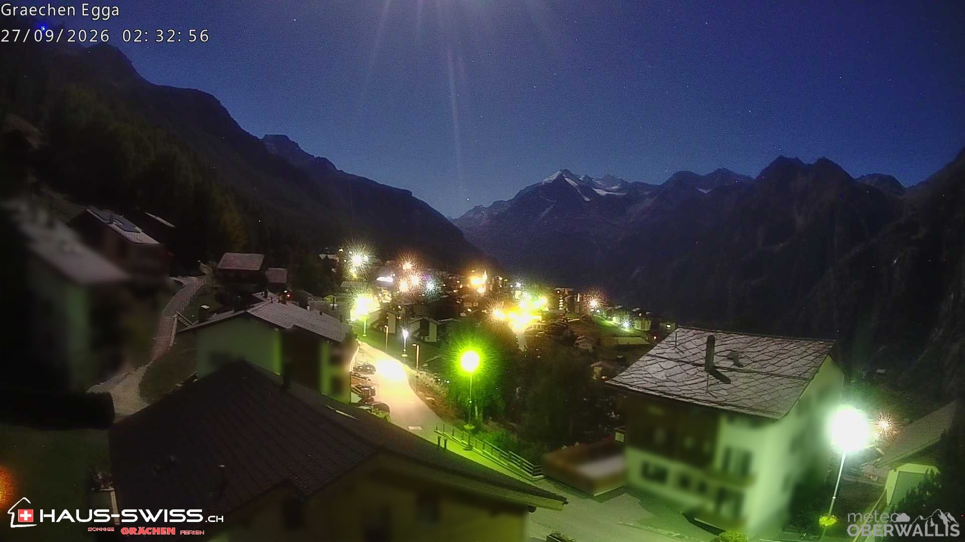 Archiv Foto Webcam Egga - Blick nach Grächen