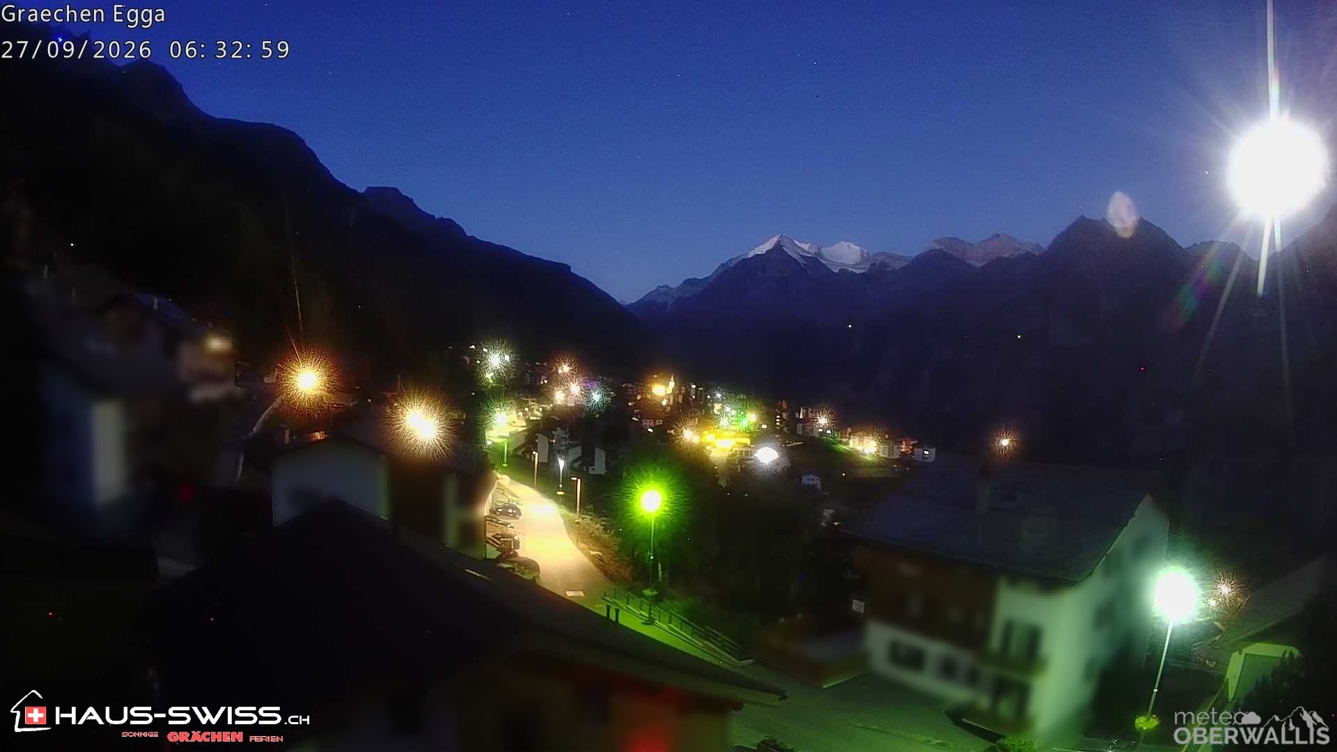 Archiv Foto Webcam Egga - Blick nach Grächen