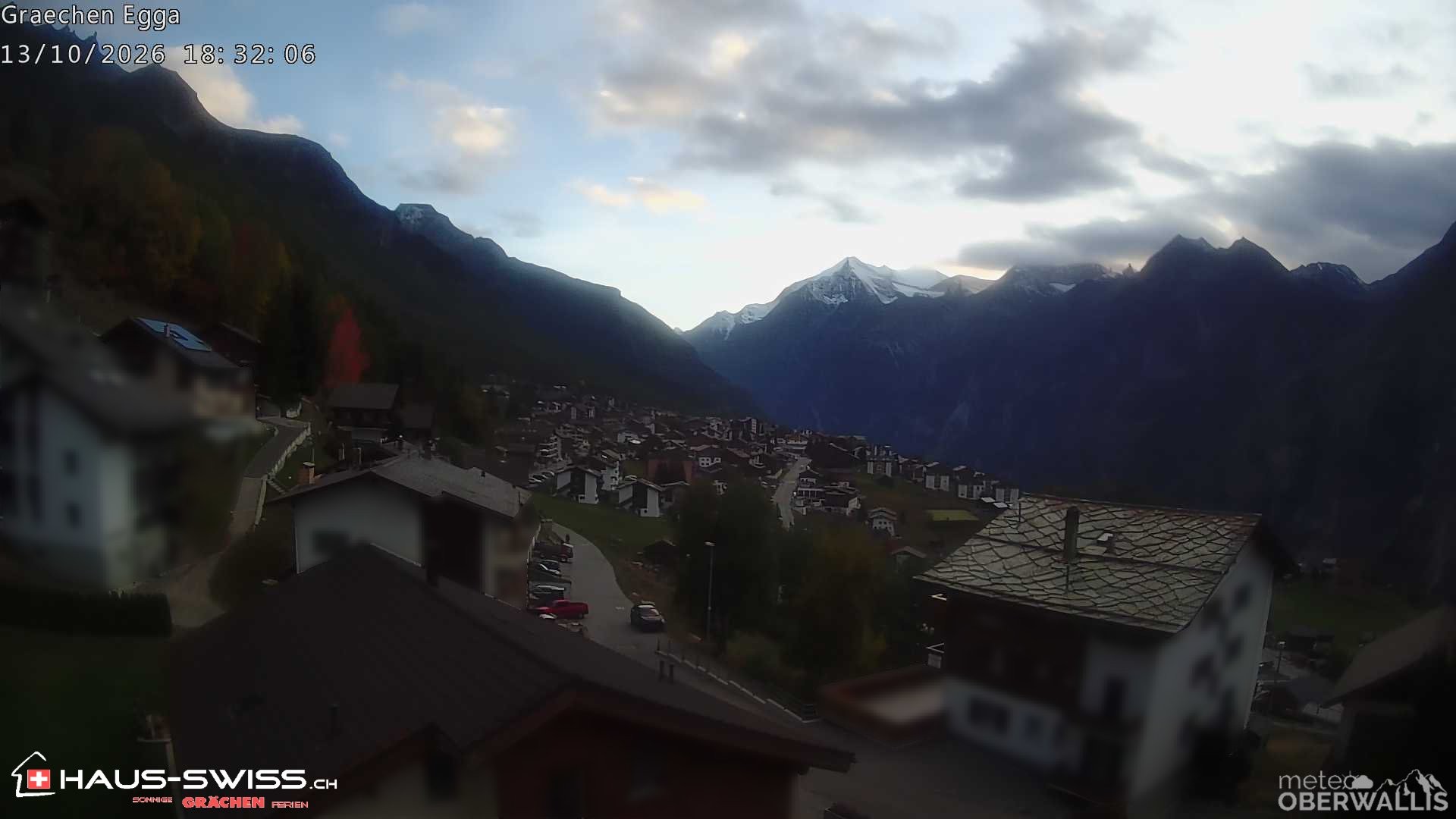 Archiv Foto Webcam Egga - Blick nach Grächen