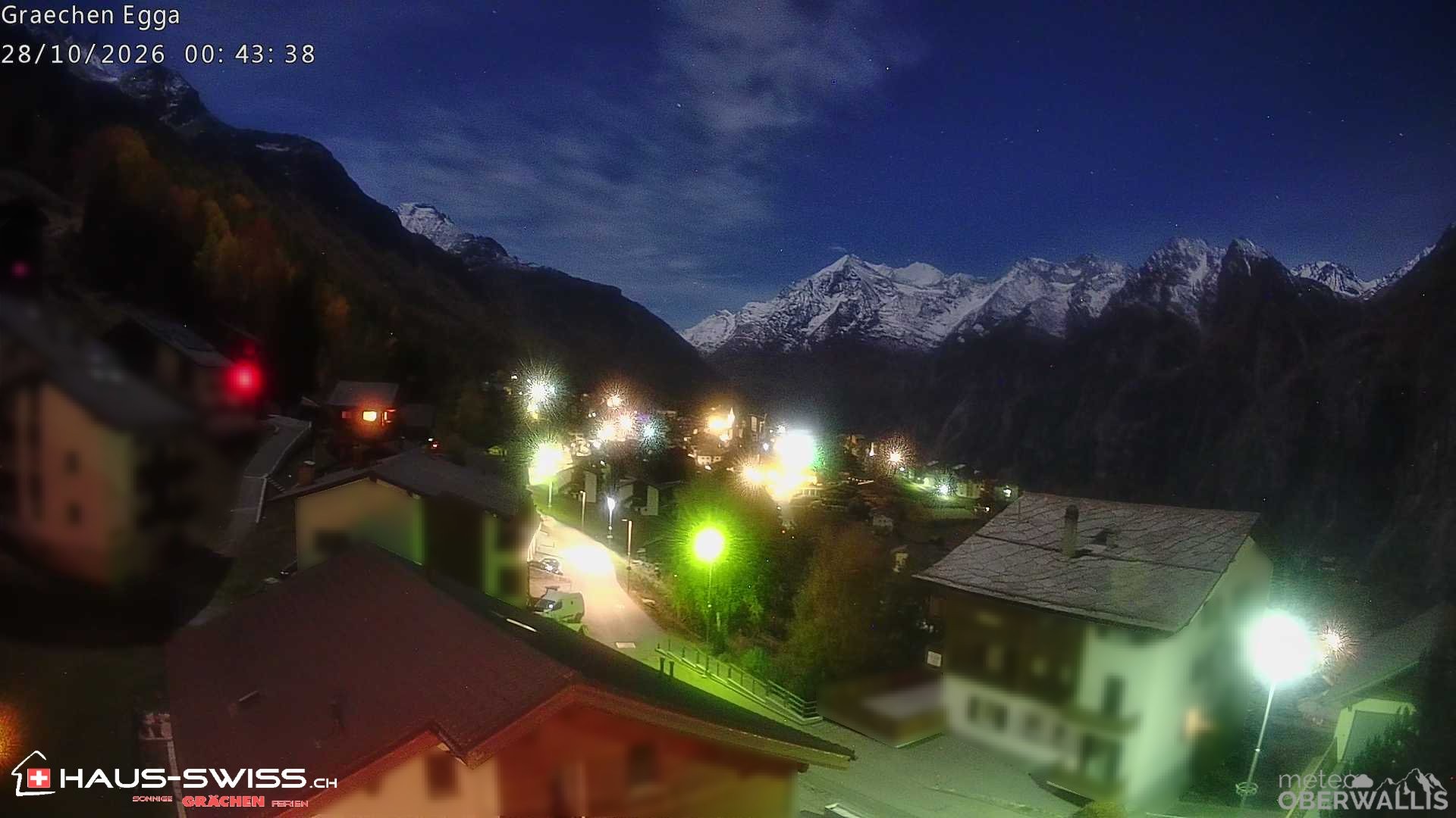 Archiv Foto Webcam Egga - Blick nach Grächen