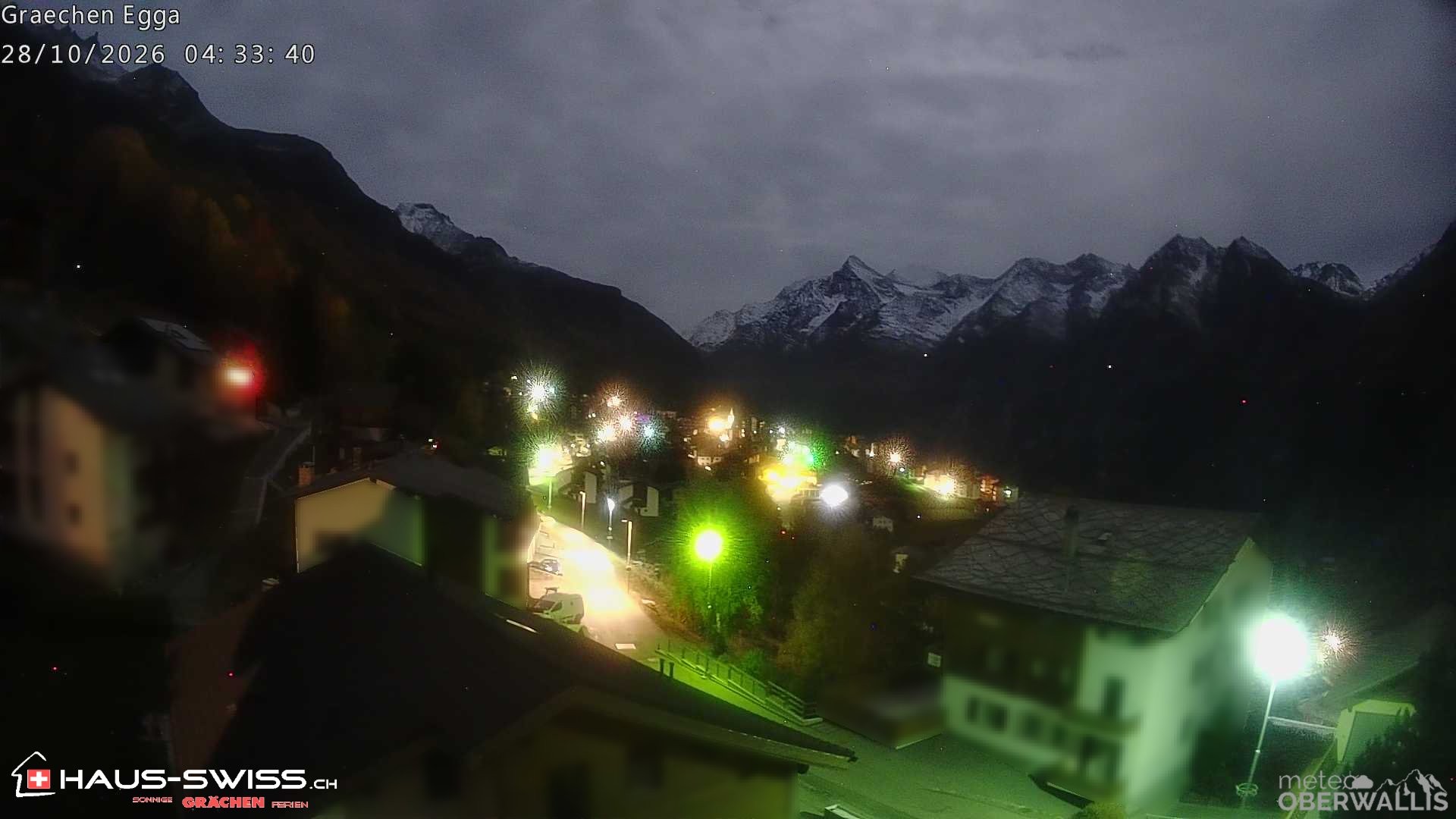 Archiv Foto Webcam Egga - Blick nach Grächen