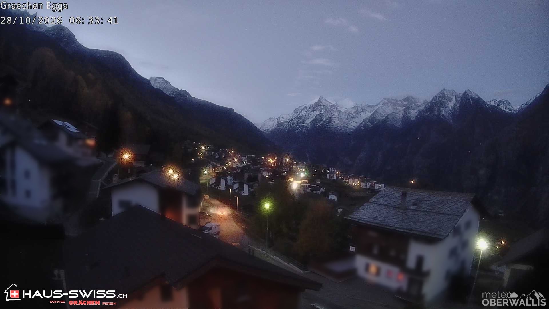 Archiv Foto Webcam Egga - Blick nach Grächen