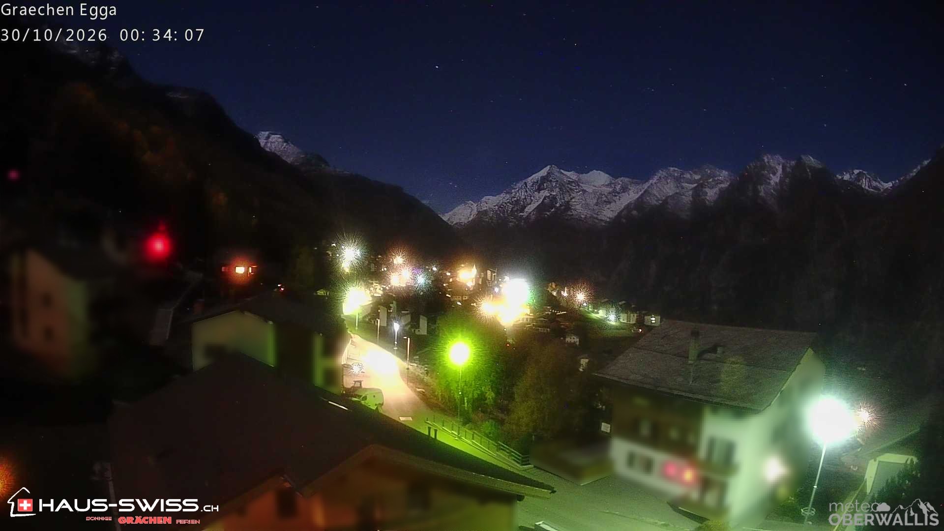 Archiv Foto Webcam Egga - Blick nach Grächen