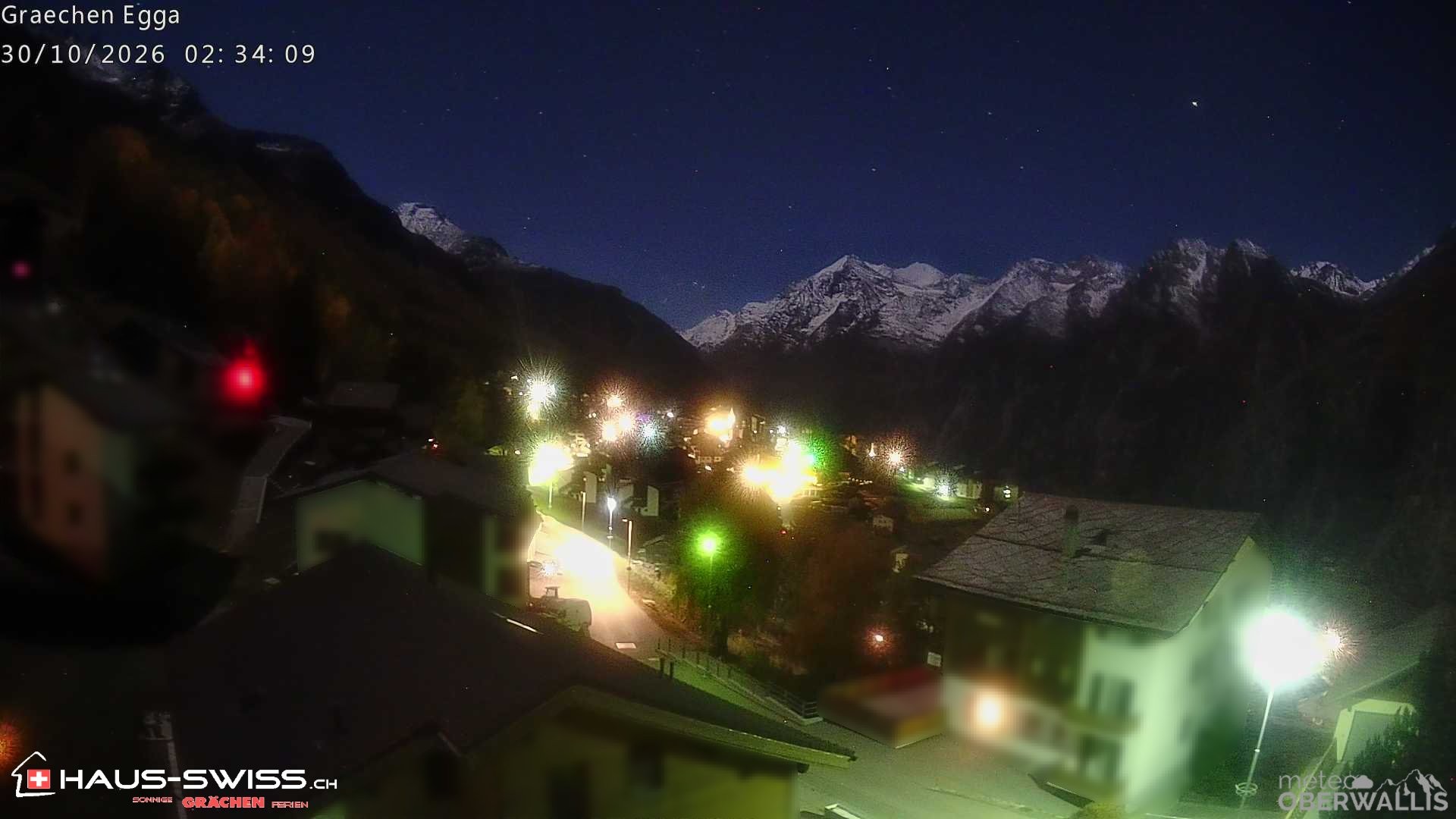 Archiv Foto Webcam Egga - Blick nach Grächen