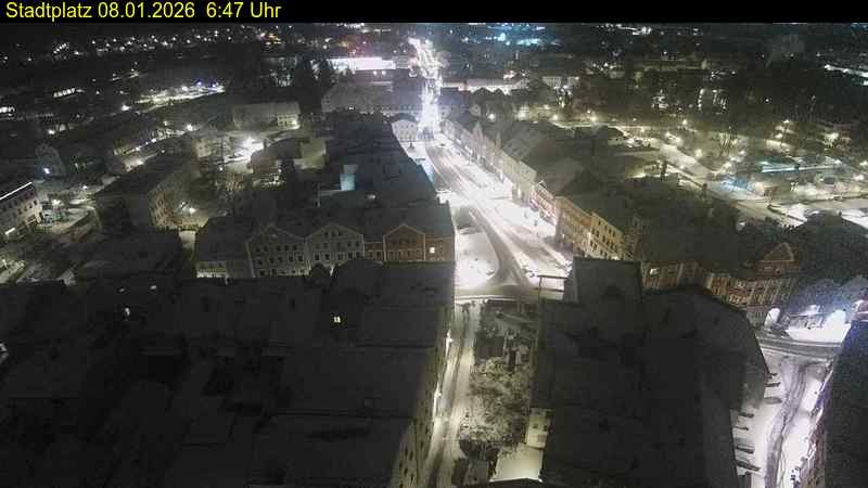 Archived image Webcam Town Square in Eggenfelden