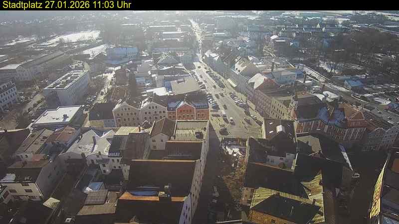 Archived image Webcam Town Square in Eggenfelden