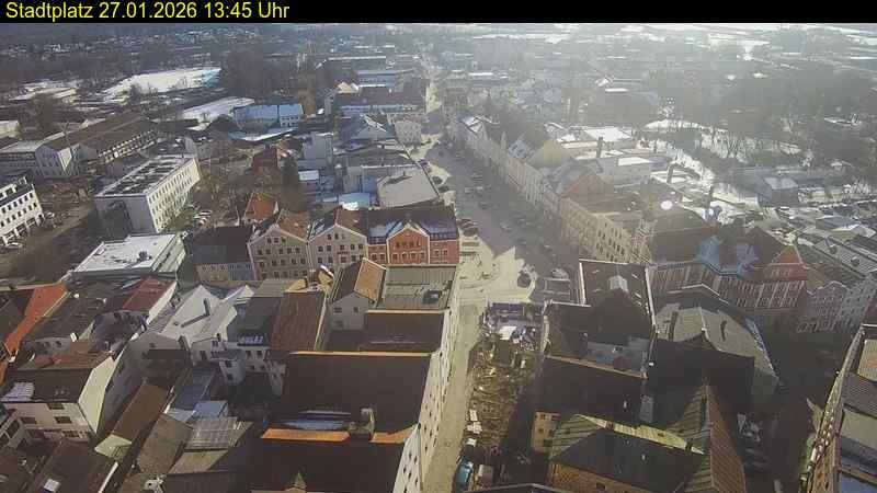 Archived image Webcam Town Square in Eggenfelden