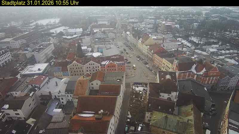 Archiv Foto Webcam Stadtplatz Eggenfelden