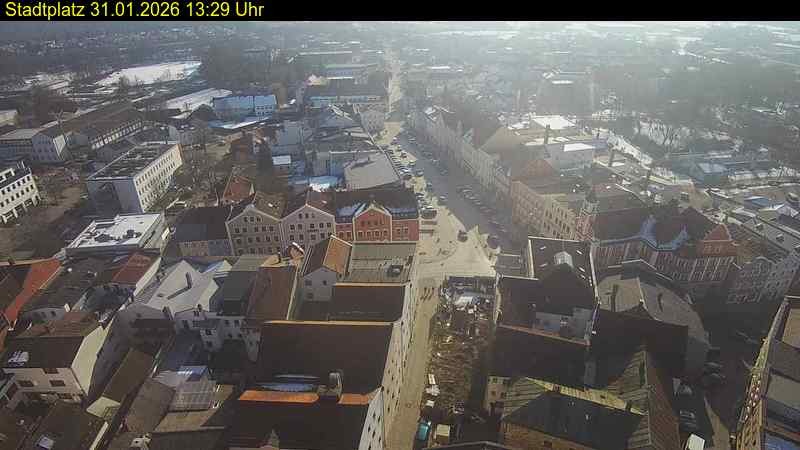 Archiv Foto Webcam Stadtplatz Eggenfelden