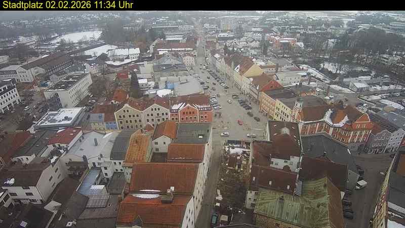 Archiv Foto Webcam Stadtplatz Eggenfelden