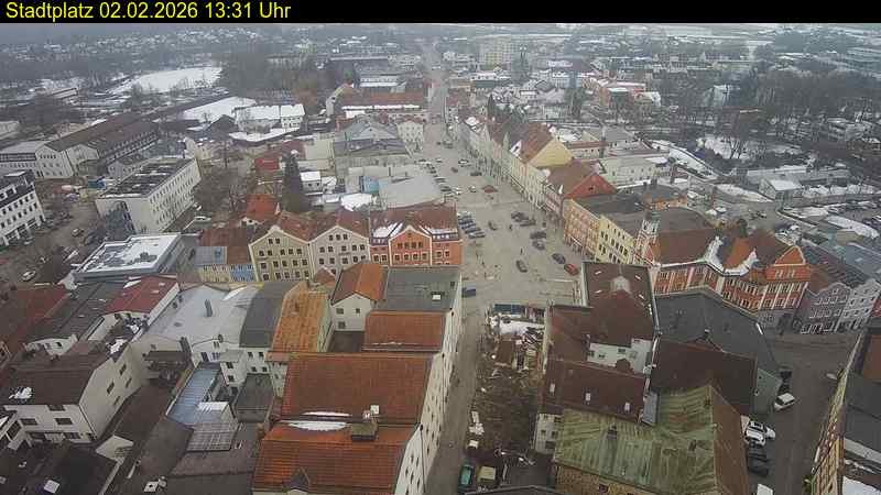 Archiv Foto Webcam Stadtplatz Eggenfelden