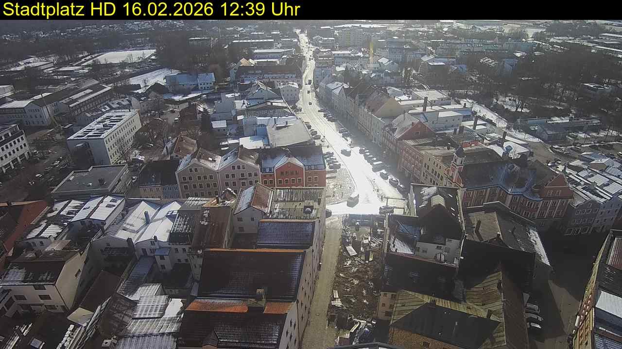 Archiv Foto Webcam Stadtplatz Eggenfelden
