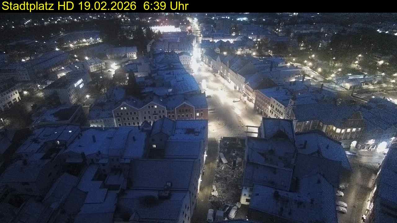 Archiv Foto Webcam Stadtplatz Eggenfelden