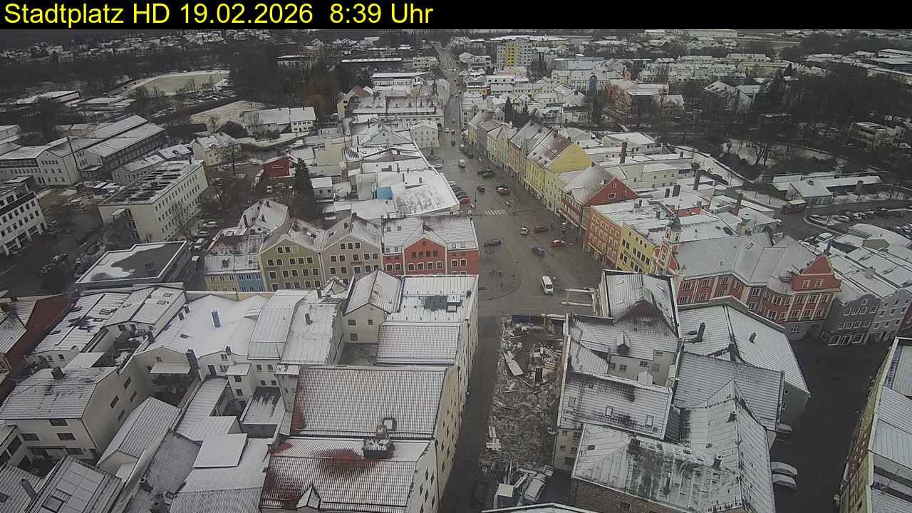Archiv Foto Webcam Stadtplatz Eggenfelden