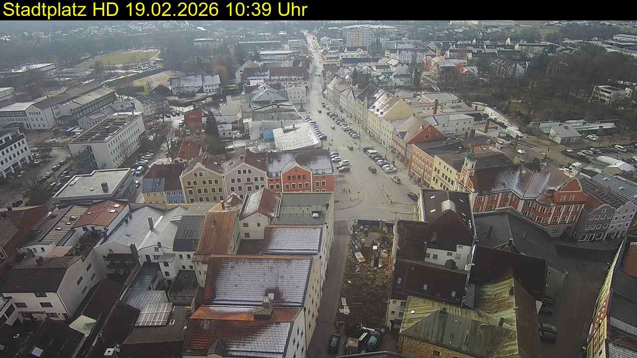 Archiv Foto Webcam Stadtplatz Eggenfelden