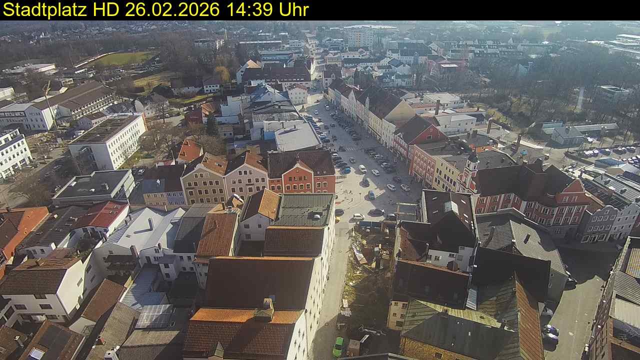 Archiv Foto Webcam Stadtplatz Eggenfelden